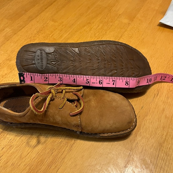 🌻🌹Covington tan leather 90’s 70s vibes 😎clogs/lace up size 8.5 EUC!🌹🌻 - Picture 15 of 16